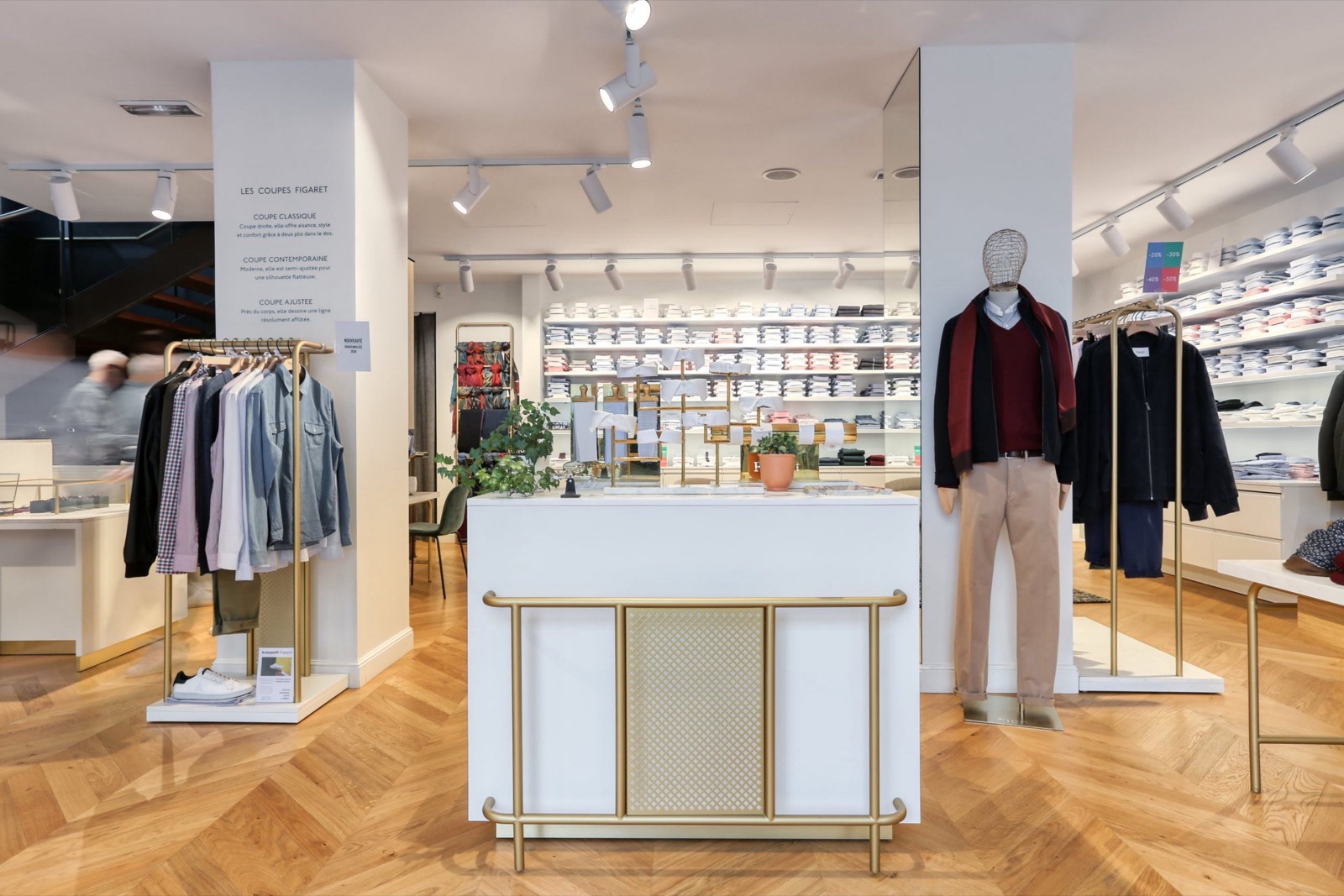 Flagship Figaret Madeleine à Paris, agencement retail par Isospace